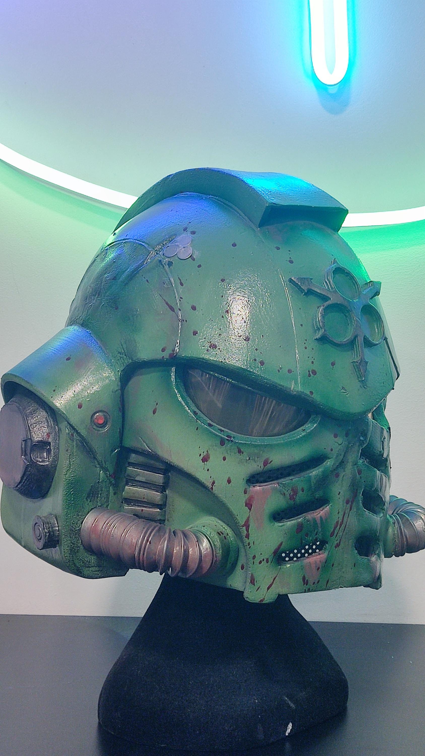 WARHAMMER HELMET (Death Guard nurgle skin)