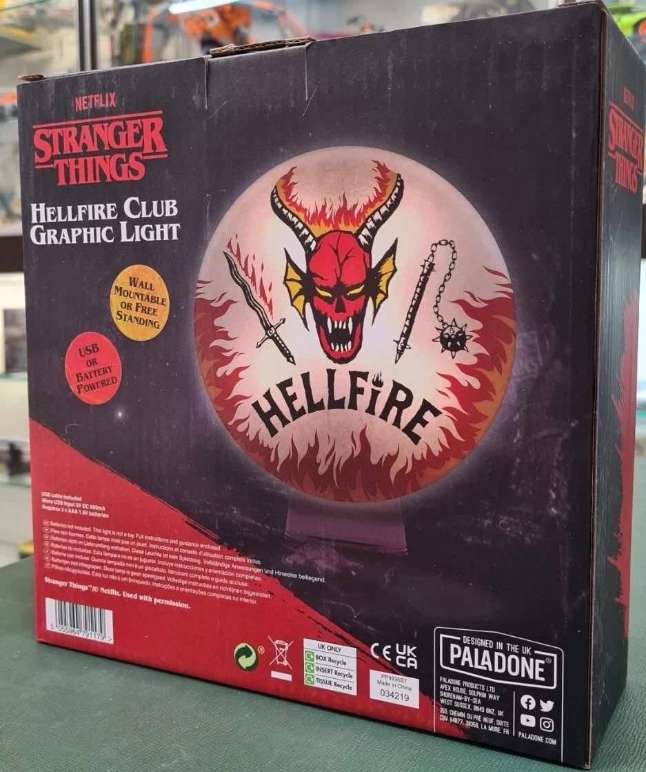 LAMPADA STRANGER THINGS HELFIRE CLUB